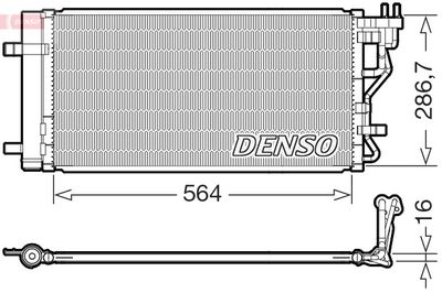 Конденсатор, кондиционер DENSO DCN41027