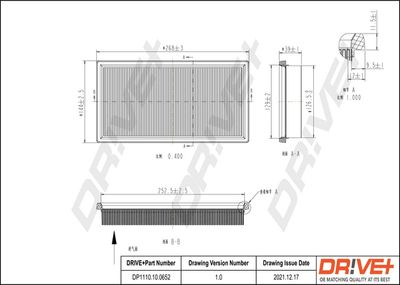 Gaisa filtrs Dr!ve+ DP1110.10.0652