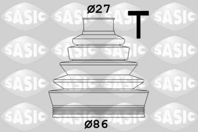 Комплект пыльника, приводной вал SASIC 1906009