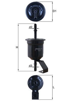 Degvielas filtrs KNECHT KL 1161