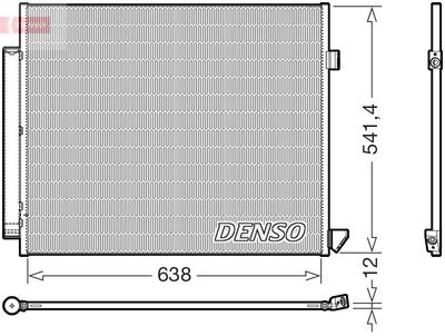 Конденсатор, кондиционер DENSO DCN17066