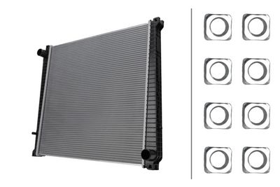 Радиатор, охлаждение двигателя HELLA 8MK 366 301-401