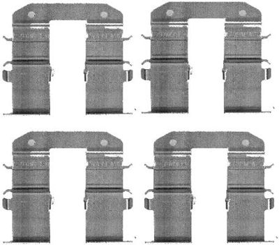 Piederumu komplekts, Disku bremžu uzlikas HELLA 8DZ 355 203-351