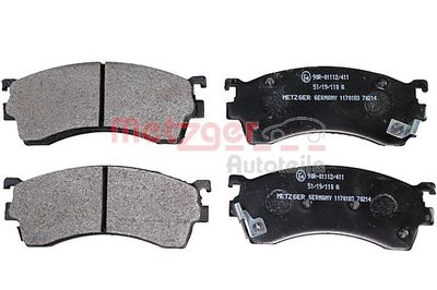 Bremžu uzliku kompl., Disku bremzes METZGER 1170183