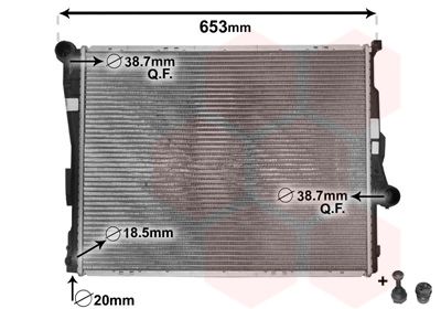 Radiators, Motora dzesēšanas sistēma VAN WEZEL 06002205