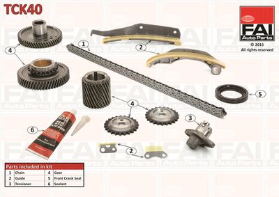 Комплект цели привода распредвала FAI AUTOPARTS TCK40