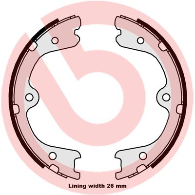 Bremžu loku kompl., Stāvbremze BREMBO S 56 546