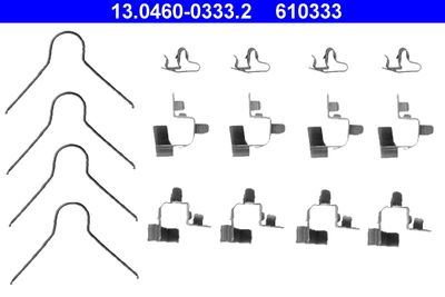 Lisakomplekt, ketaspiduriklotsid ATE 13.0460-0333.2