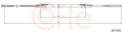 Тросик, cтояночный тормоз COFLE 92.10.7131