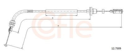 Akseleratora trose COFLE 92.12.7309