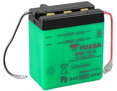 Startera akumulatoru baterija YUASA 6N6-1D-2