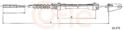 Трос, управление сцеплением COFLE 92.10.275