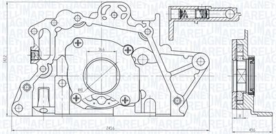 Масляный насос MAGNETI MARELLI 351516000150