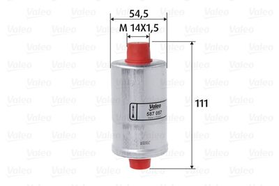 Degvielas filtrs VALEO 587057