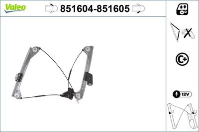 Стеклоподъемник VALEO 851604