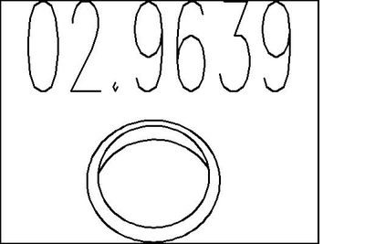 Уплотнительное кольцо, труба выхлопного газа MTS 02.9639