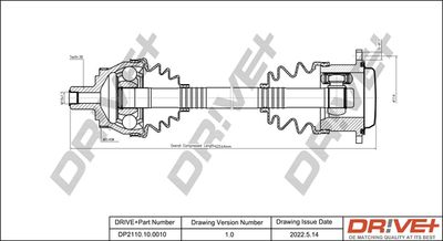 Приводной вал Dr!ve+ DP2110.10.0010