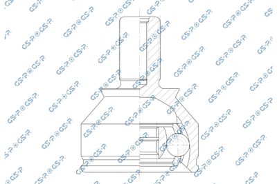 Шарнирный комплект, приводной вал GSP 802066