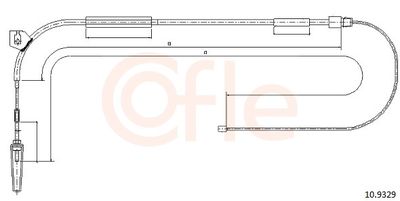 Тросик, cтояночный тормоз COFLE 92.10.9329
