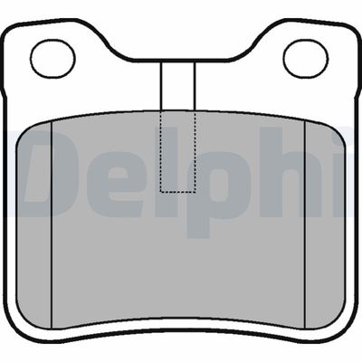Комплект тормозных колодок, дисковый тормоз DELPHI LP991