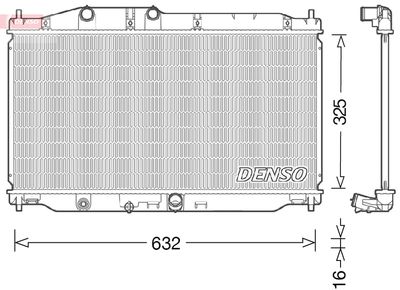 Radiators, Motora dzesēšanas sistēma DENSO DRM40043