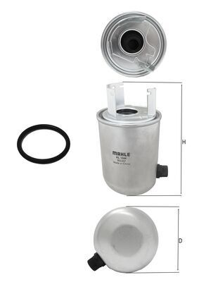 Топливный фильтр MAHLE KL1244D