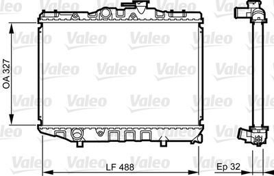 Radiators, Motora dzesēšanas sistēma VALEO 731122