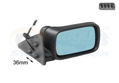 Ārējais atpakaļskata spogulis VAN WEZEL 0640808