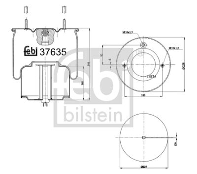 Pneimoatsperes spilvens, Pneimopiekare FEBI BILSTEIN 37635