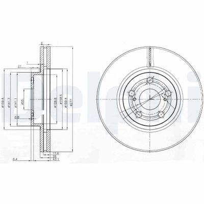 Bremžu diski DELPHI BG3913