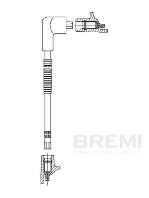 Augstsprieguma vads BREMI 3A10E52