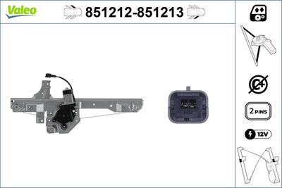 Стеклоподъемник VALEO 851212