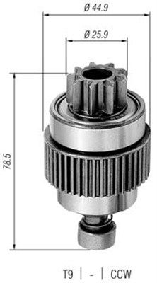 Ведущая шестерня, стартер MAGNETI MARELLI 940113020286