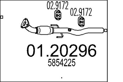 Izplūdes caurule MTS 01.20296