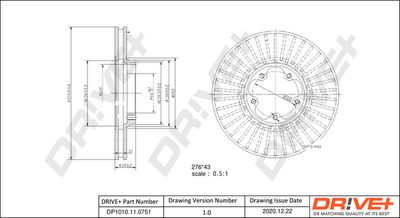 Тормозной диск Dr!ve+ DP1010.11.0751