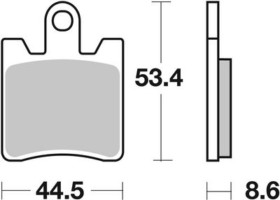 Bremžu uzliku kompl., Disku bremzes BREMBO 07037