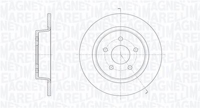Тормозной диск MAGNETI MARELLI 361302040371