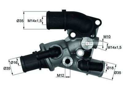 Termostats, Dzesēšanas šķidrums MAHLE TI 111 80D