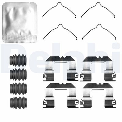 Комплектующие, колодки дискового тормоза DELPHI LX0842