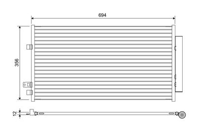 Конденсатор, кондиционер VALEO 822638
