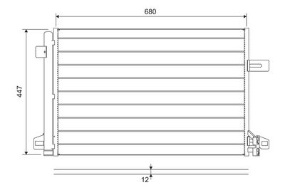 Конденсатор, кондиционер VALEO 822691