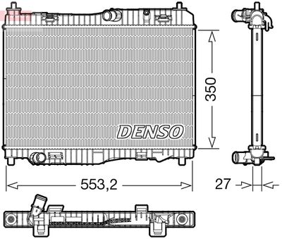 Radiators, Motora dzesēšanas sistēma DENSO DRM10116