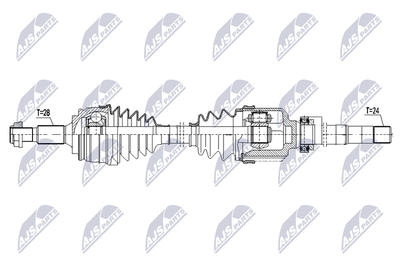 Приводной вал NTY NPW-CT-147