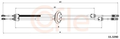 Трос, механическая коробка передач COFLE 11.3290