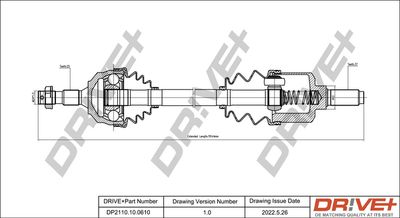 Приводной вал Dr!ve+ DP2110.10.0610