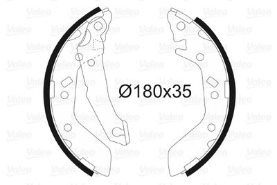 Комплект тормозных колодок VALEO 564033