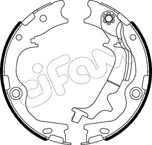Bremžu loku kompl., Stāvbremze CIFAM 153-502