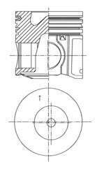 Поршень KOLBENSCHMIDT 41500600