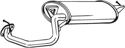 Izplūdes gāzu trokšņa slāpētājs (pēdējais) BOSAL 228-153