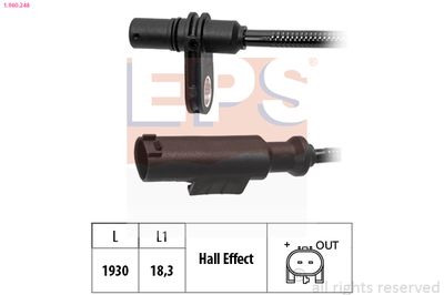 Датчик, частота вращения колеса EPS 1.960.248